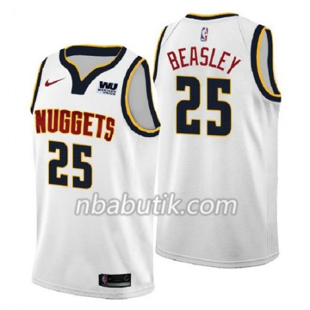 NBA Mænd Trøje Denver Nuggets Malik Beasley 25 2018-2019 Nike Hvid Swingman NBA Mænd Trøje Denver Nuggets Malik Beasley 25 2018-2019 Nike Hvid Swingman